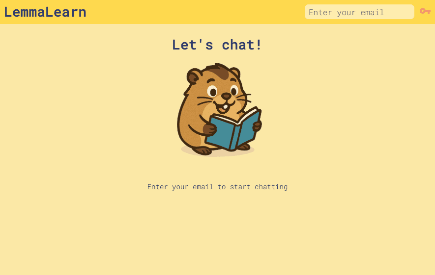 LemmaLearn interface