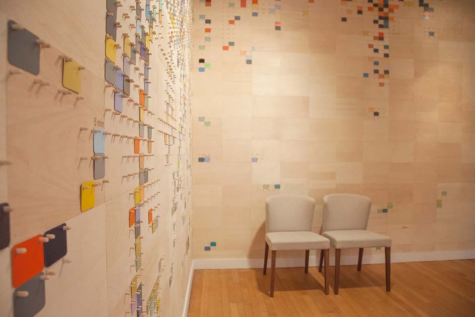 Laurie Frick, Chat Metadata (installation view), 2013